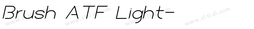 Brush ATF Light字体转换